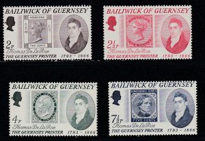 Guernsey # 56-59, Thomas de la Rue- Printer, Mint NH, 1/2 Cat.