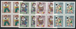 Germany Berlin 9NB 74-77 MNH BLOCKS OF 4 D3]