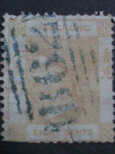 ​HONG KONG-CHINA-1865 SC#13 -157 YEARS OLD-QUEEN VICTORIA-USED VERY FINE-RARE