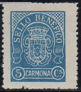 Spain Charities Seal 5c MHR Allepuz #1/Galvez #194 Sello Benéfico Carmona