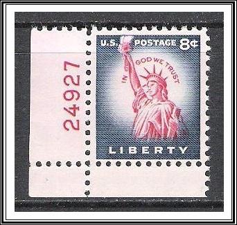 US #1041B Statue of Liberty Plate # Single MNH