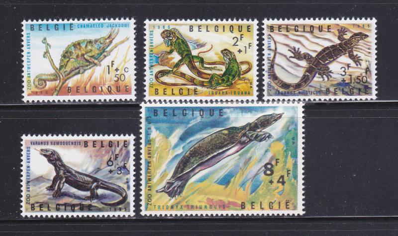 Belgium B779-B783 Set MNH Reptiles