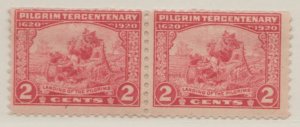 U.S. Scott #549 Pilgrim Stamps - Mint Pair