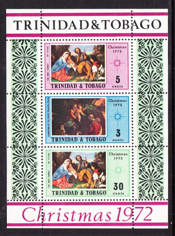 Trinidad and Tobago 230a Christmas Souvenir Sheet MNH VF