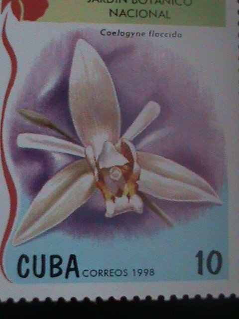 ​CUBA-1998-  30TH ANNIV:NATIONAL BOTANIC GARDEN-LOVELY ORCHIDS-MNH VF LAST ONE
