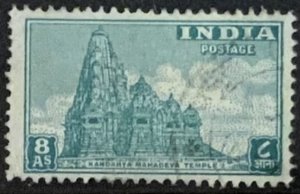 INDIA 1949 8a SG318 USED