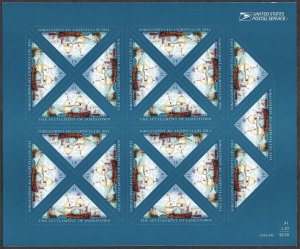 United States #4136 41¢ Settlement of Jamestown (2007).  Mini-sheet of 15. MNH