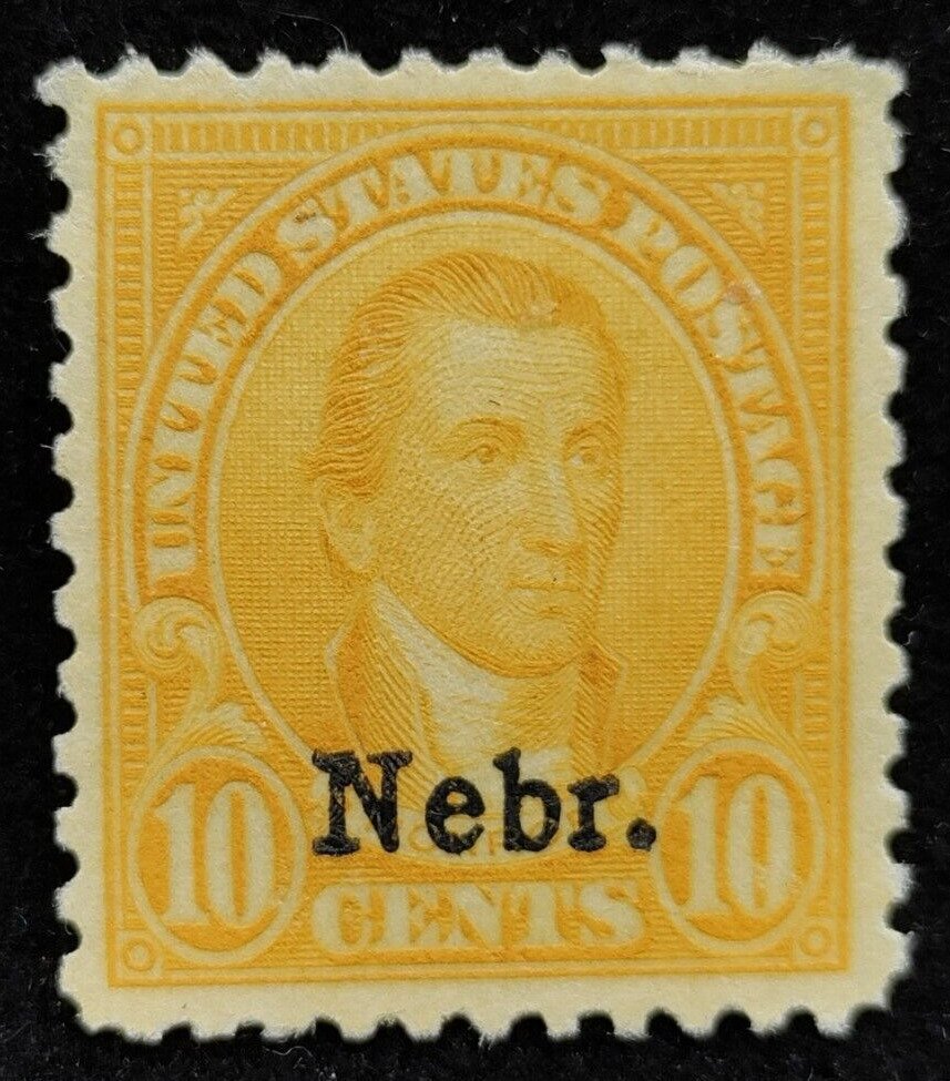 Matt's Stamps Scott 679 10Cent James Monroe Nebraska Overprint, Mlh