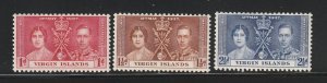 Virgin Islands 73-75 Set MH Coronation Issue (B)