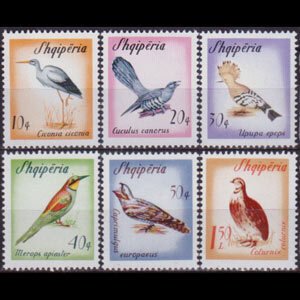 ALBANIA 1965 - Scott# 847-52 Migratory Birds Set of 6 LH