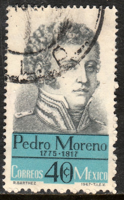 MEXICO 987, Pedro Moreno Hero War for Independence Used. VF. (716)