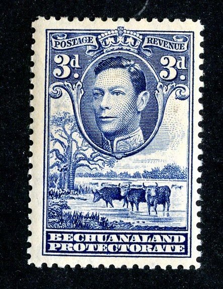 1938 Bechuanaland Sc.# 128 mlh* cv $0.75 ( 614 BCXX )