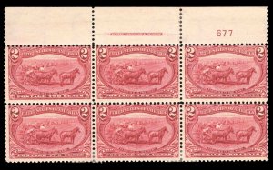 momen: US Stamps #286 PLATE BLOCK MINT OG 3NH/3H LOT #78911