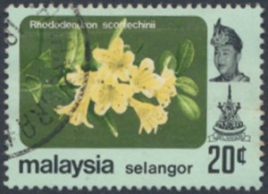 Selangor   Malaya  SC#  140a  Used  Flowers  see details & scans