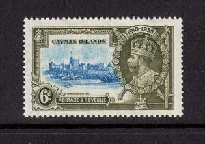 Cayman Islands 1935 KGV SG110i Silver Jubilee with Dash by turret variety VF MNH