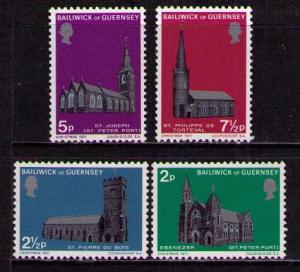 GUERNSEY GB Sc# 60 - 63 MNH FVF Set4 Church St Peter Joseph