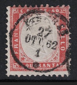 Italy SC# 20 Used / Most Gum / Perf 11.5 x 12 - S18742