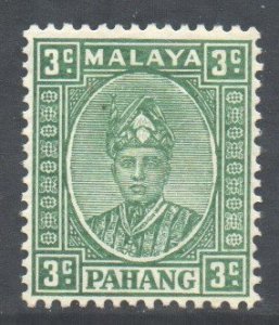 Malaya Pahang Scott 30a - SG31a, 1935 Sultan 2c Green MH*