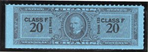 Springer TC2483a, MNH, Class F, 20 Cigars, Series 123, 1953, USA Revenue