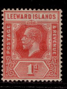 LEEWARD ISLANDS GV SG60, 1d carmine red, M MINT.