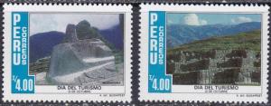 1986 Peru Scott 891-891A Tourism Day MNH