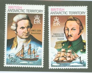 British Antarctic Territory #45a/46a  Single