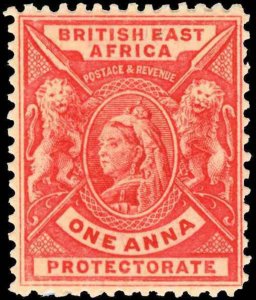 British East Africa Scott 73 Variety Gibbons 66x Mint Stamp