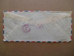 1961 British Jamaica To Hawaii Registered Airmail Cover  (XX56)