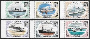 UAE | Dubai 1969 Postal Service Set Scott #90-95 SG #318-23 VF-NH CV £8.50