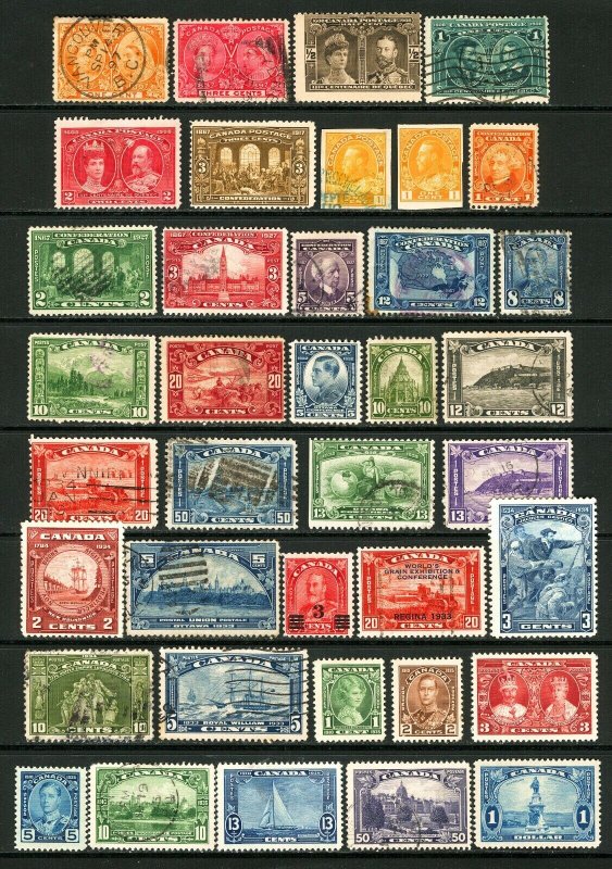 Canada #51 / #227 1897-1937 Assorted Commemoratives, Odds 'n Ends Mint & Used