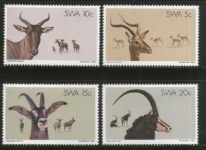 South West Africa 1980 Impala Deer Antelope Animal Wildlife Sc 443-46 MNH # 4311