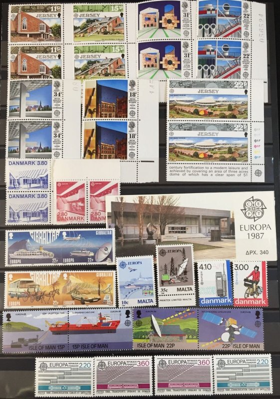 GB Sweden Cyprus Malta Europa MNH +Blocks+Booklets Mixture(Apx350)(TK76) 