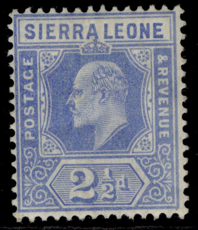 SIERRA LEONE EDVII SG103, 2½d blue, M MINT. 