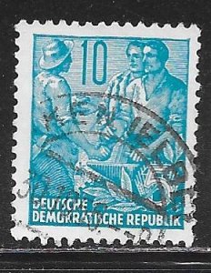 Germany DDR 227: 10pf Worker, peasant, intellectual, CTO, F-VF