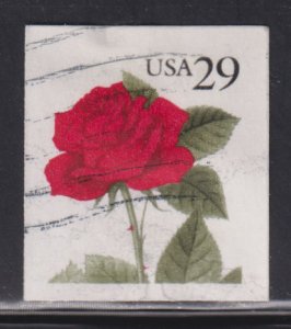 United States 2490 Red Rose 1993