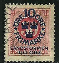 Sweden # B10, Mint Hinge Remain
