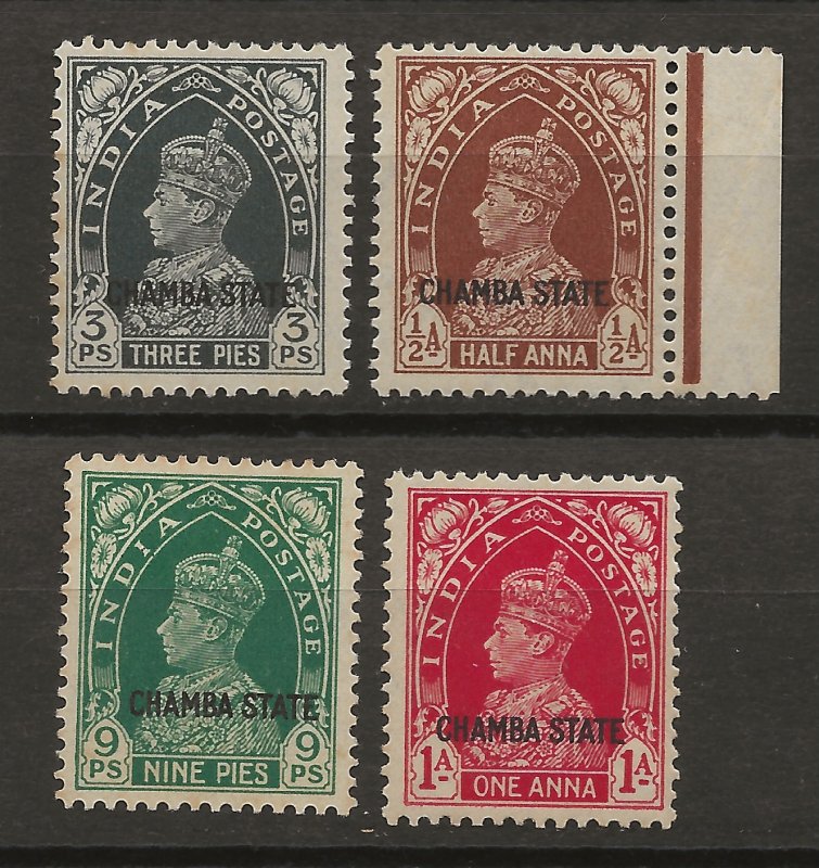 India Chamba 70-73 MLH VF 1938 SCV $31.00 (jr)