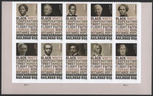 NEW ISSUE (Forever) The Underground Railroad Plate Block of Ten (2024) SA