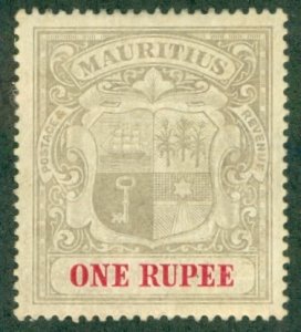 MAURITIUS 124 MH (RL) 5603 CV $62.50 BIN $35.00