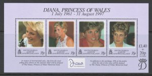 South Georgia 1998 Diana, Princess of Wales Scott # 220 MNH