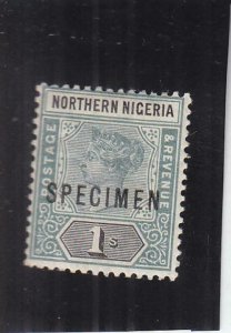 Northern Nigeria: 1S, Victoria Specimen, S.G. 7, MH (30745)