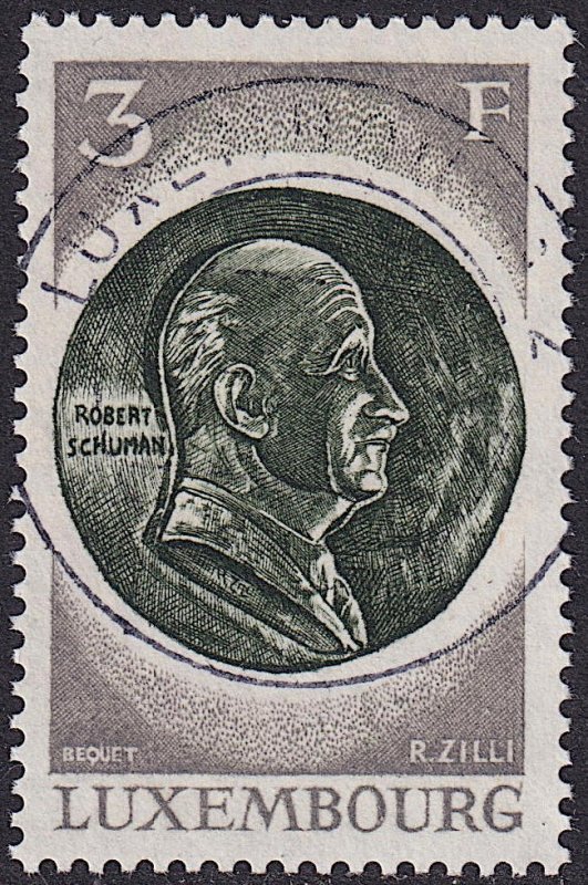 Luxembourg - 1972 - Scott #515 - used (CTO) - Robert Schuman Medal