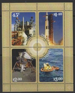 TOKELAU ISLANDS 2019 50th ANNIV OF MOON LANDING SHEET MNH