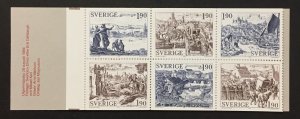 Sweden 1984 #1513a Booklet, Wholesale lot of 5, MNH,CV $18.75