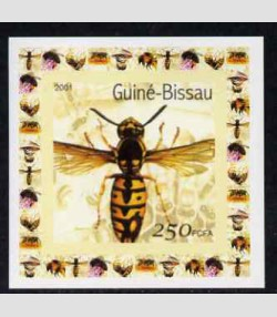 GUINEA-BISSAU 2001 Bees Deluxe s/s Mint (NH)