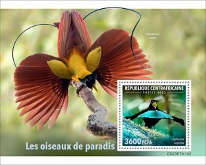 C A R - 2023 - Birds of Paradise - Perf Souv Sheet - Mint Never Hinged