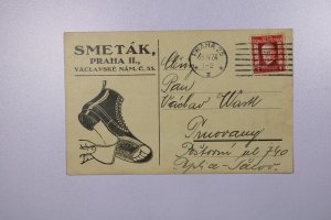 Czechoslovakia 1928 Advertising Card for Shoes - L38085