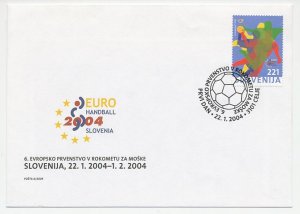 Cover / Postmark Slovenia 2004 Handball - European Championship