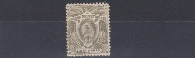 UGANDA  1898   S G 89   8A  PALE OLIVE    MH  SOME LIGHT TONING 