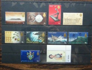 Pitcairn Island 1969 - 1975 values to $1 MNH